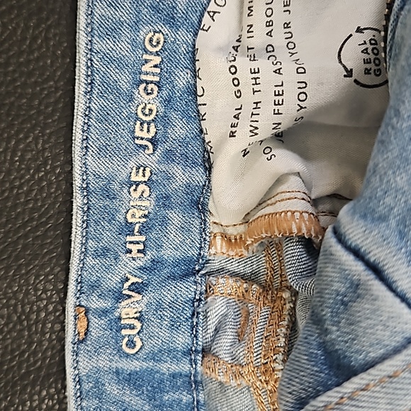 American Eagle next level stretch Distressed Jeggings size 2 Reg - Picture 3 of 6